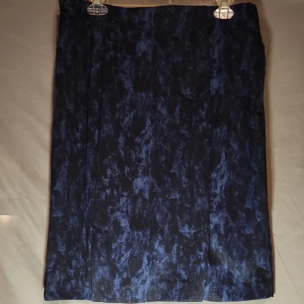 MICHAEL Michael Kors Blue Textured Pencil Skirt